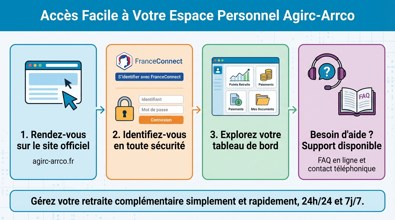 Comment se connecter à votre compte Agirc-Arrco ?
