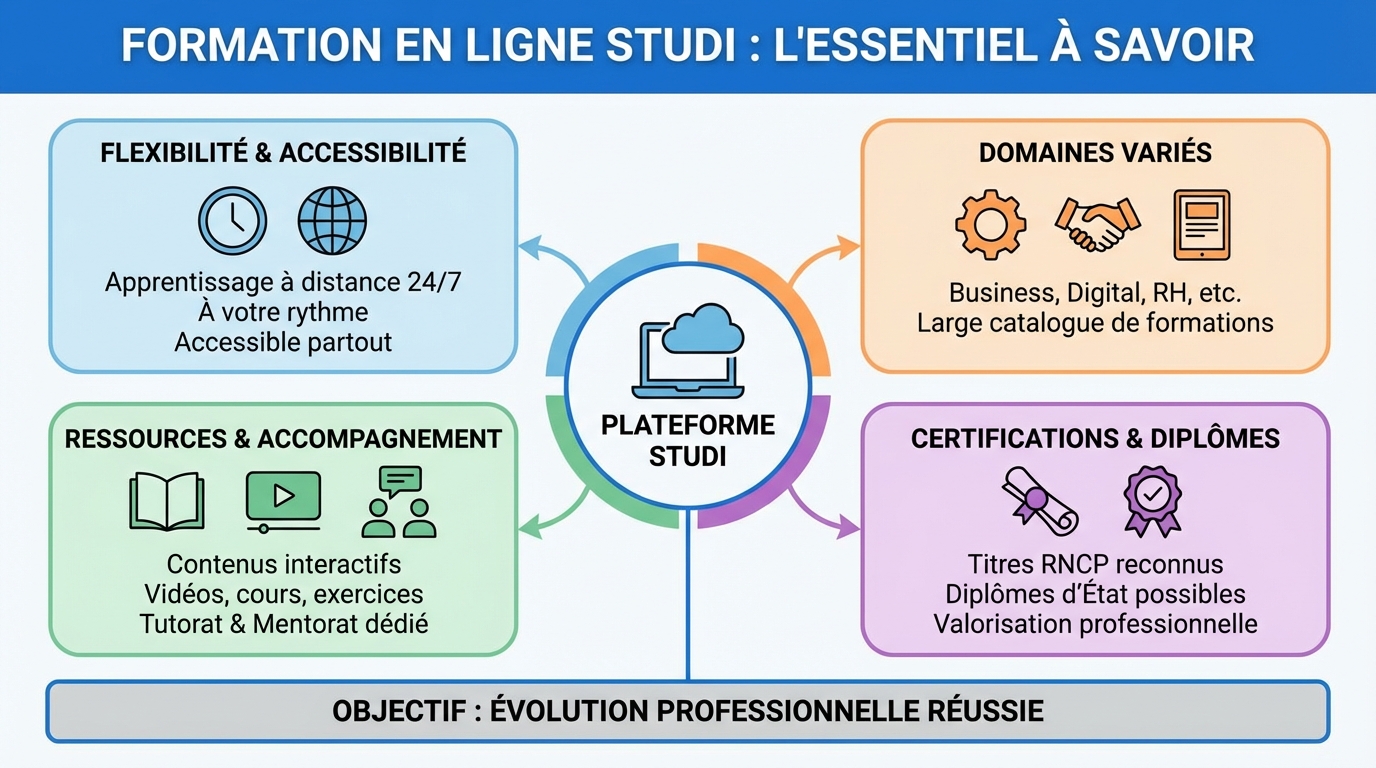 Formation en ligne studi : tout ce qu'il faut savoir 1 Avis des étudiants sur Studi