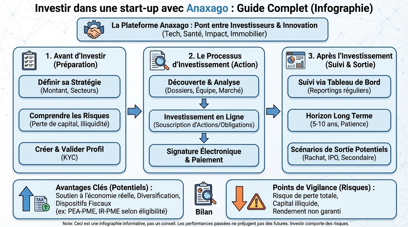 Les étapes pour investir avec Anaxago