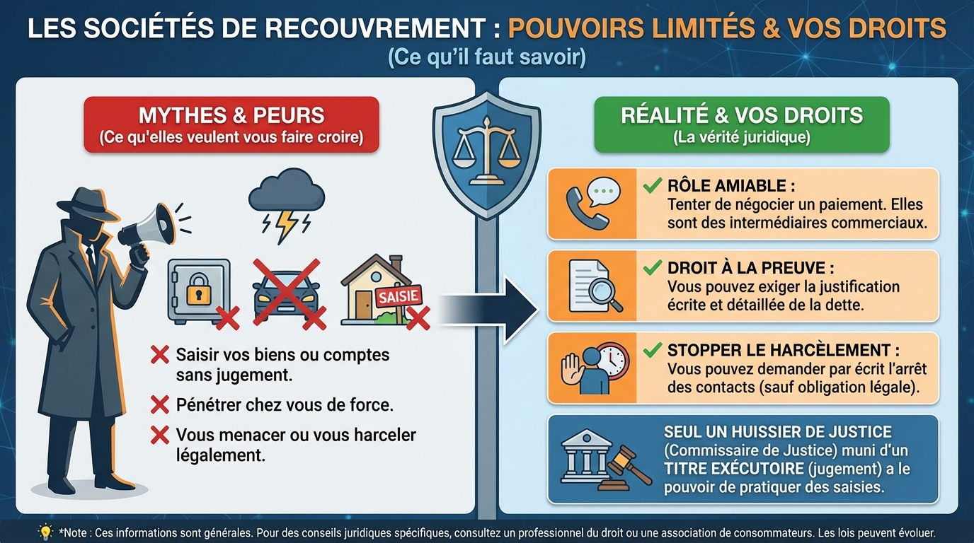 Droits des débiteurs face aux sociétés de recouvrement