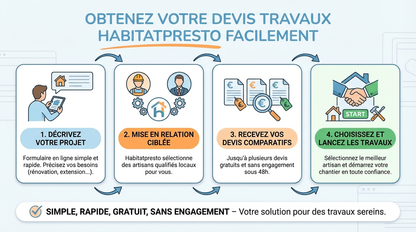 Obtenez votre devis travaux habitatpresto facilement 1 Pourquoi demander un devis travaux ?