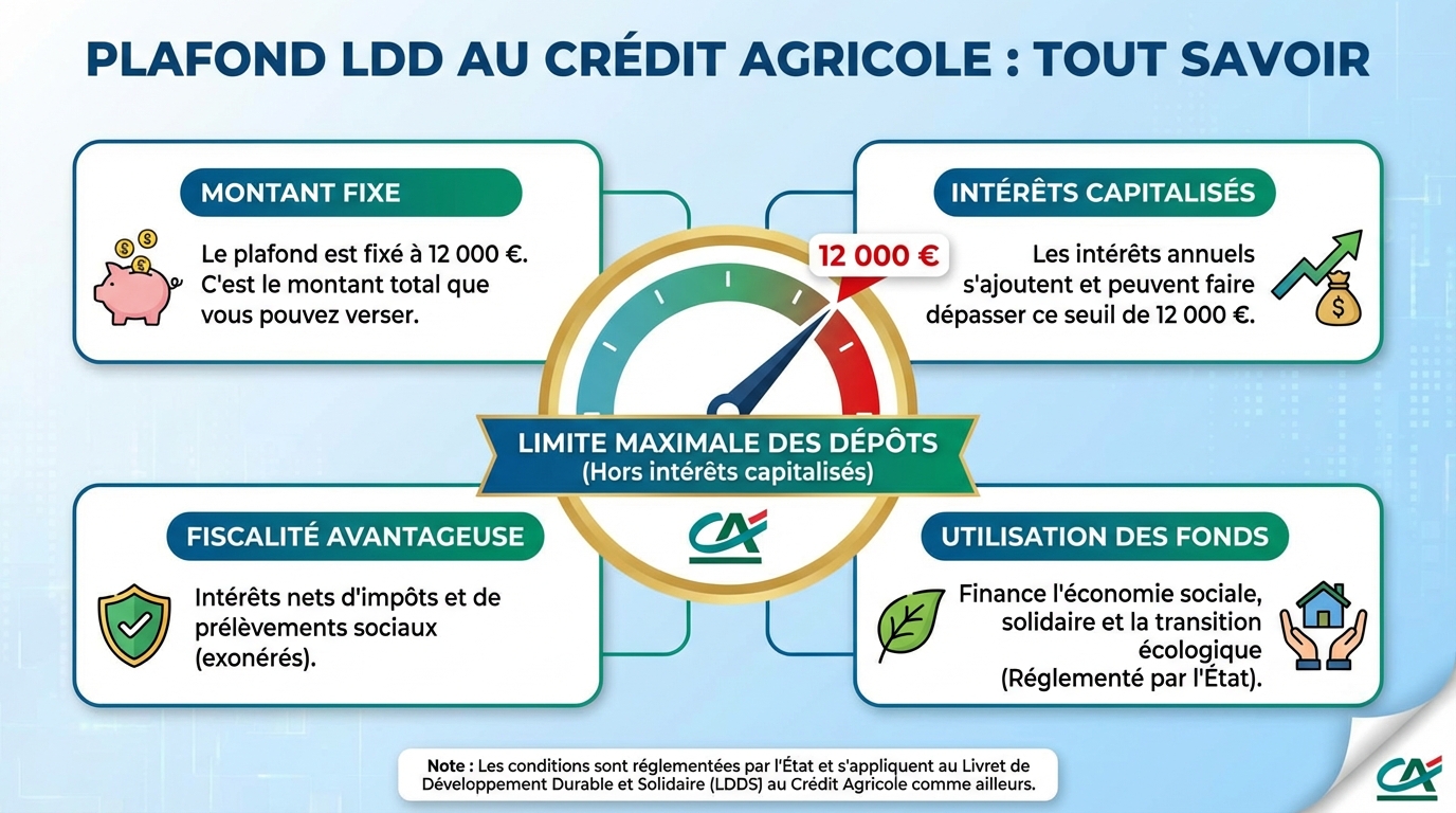 Le plafond du LDD au Crédit Agricole