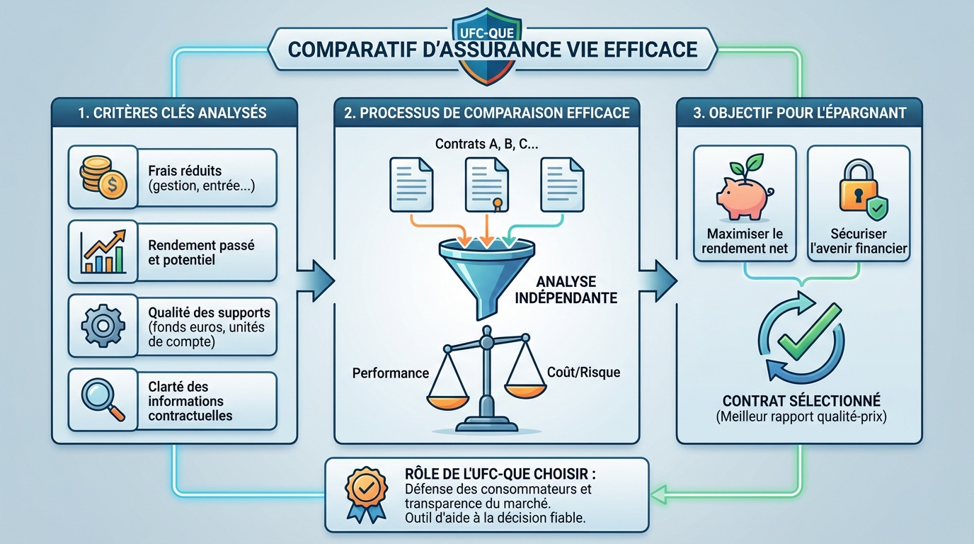 Ufc-que choisir : comparatif d'assurance vie efficace 1 Comparatif des meilleures assurances vie