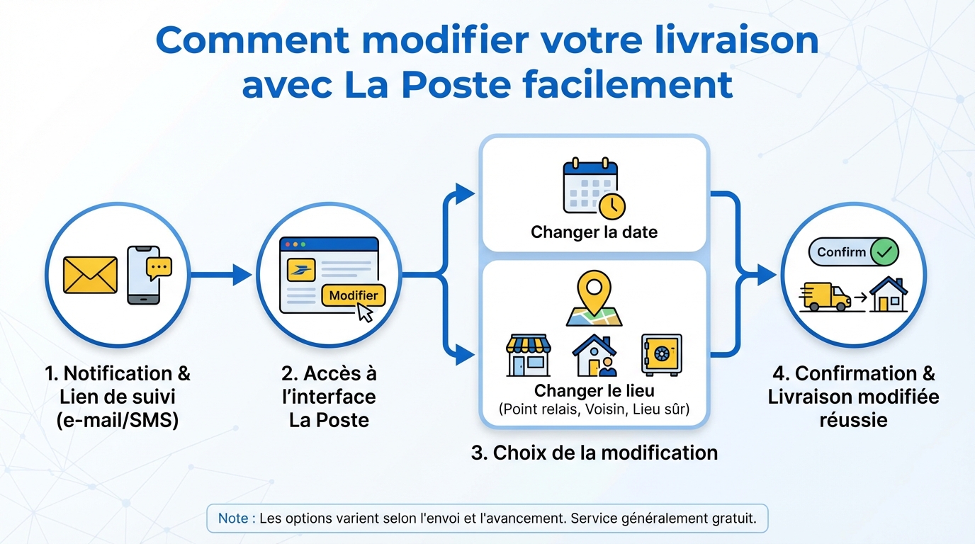 Comment modifier votre livraison avec la poste facilement 1 Comment demander une modification de livraison ?