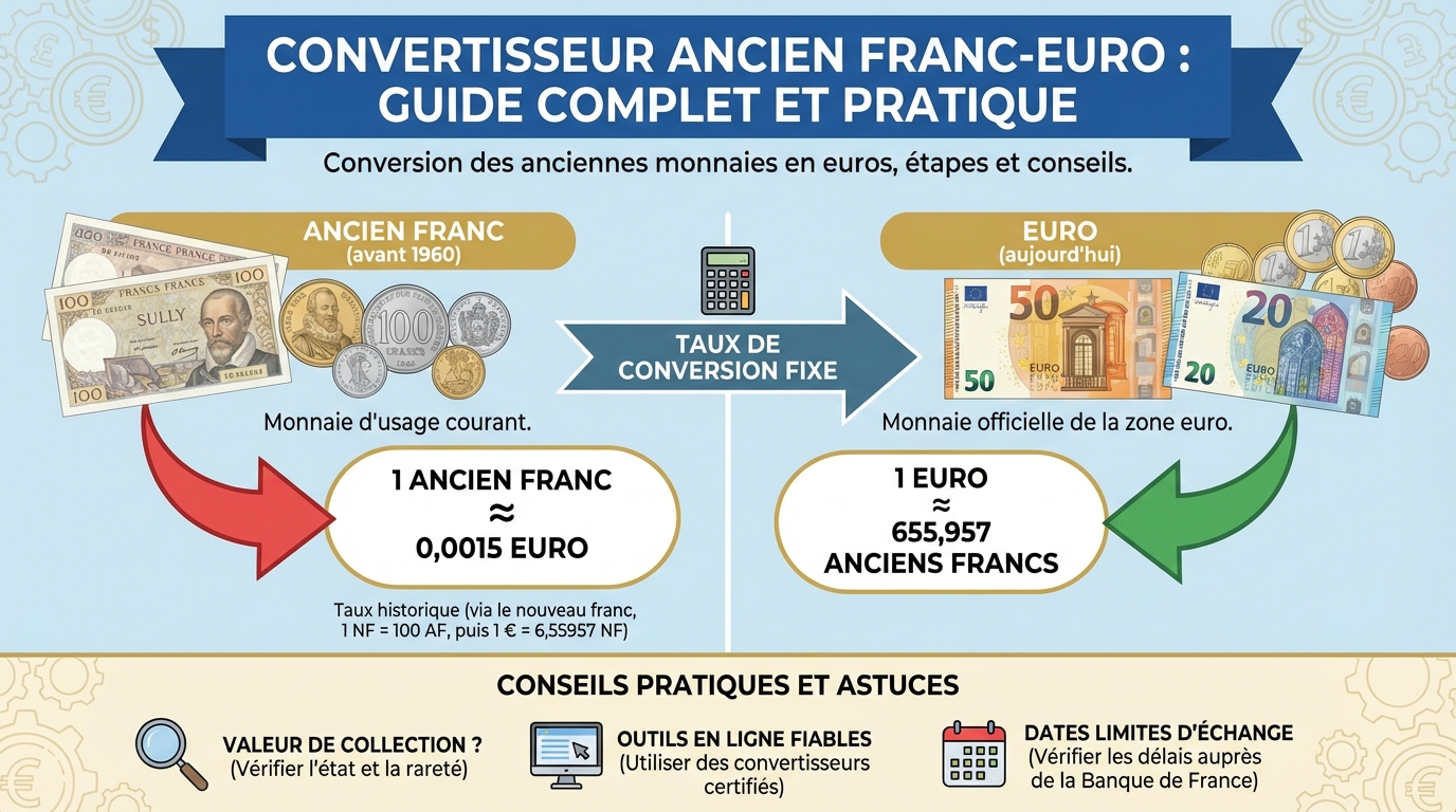 Convertisseur ancien franc-euro : guide complet et pratique 1 Comment utiliser un convertisseur ancien franc-euro ?