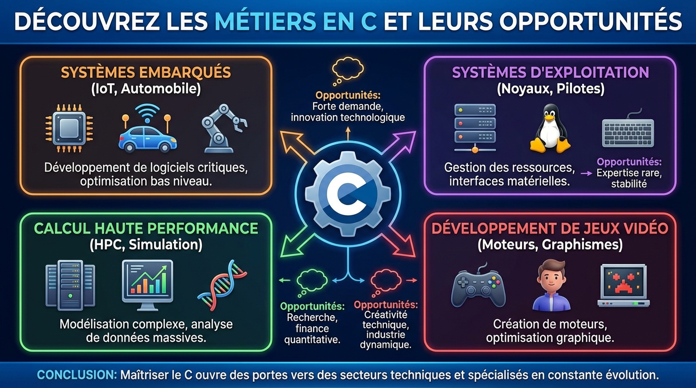 Liste des métiers en C