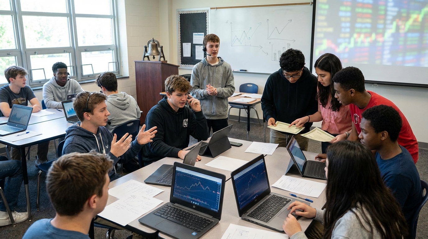 Simulation de bourse au lycée : guide complet et pratique