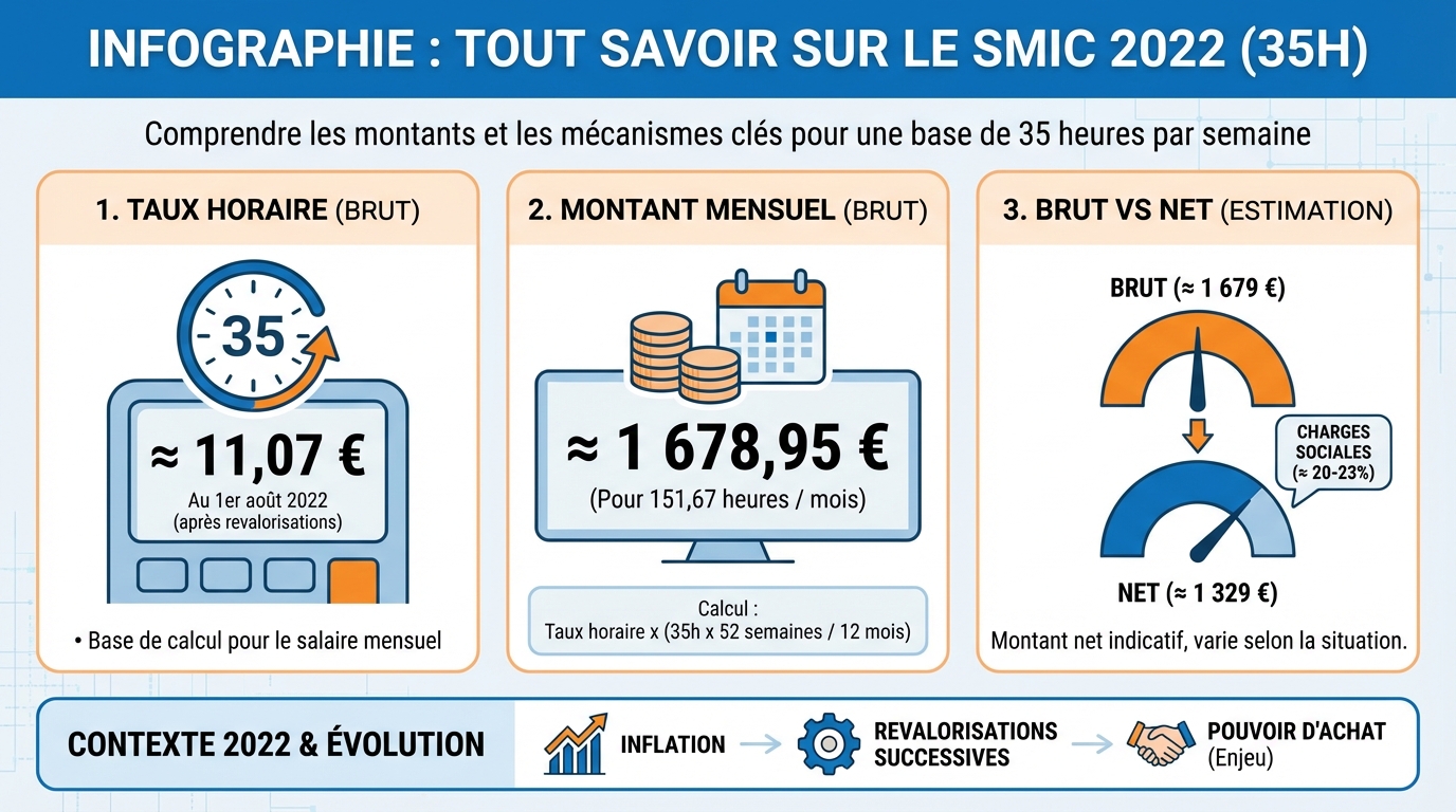 Revalorisations du smic en 2022