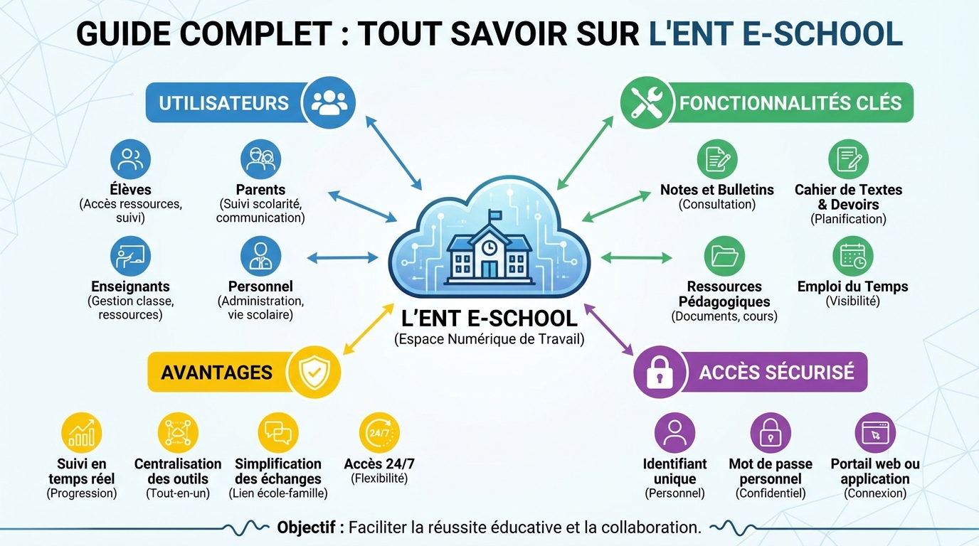 Tout savoir sur l'ent eschool : guide complet 1 Fonctionnalités clés de l'ENT eSchool