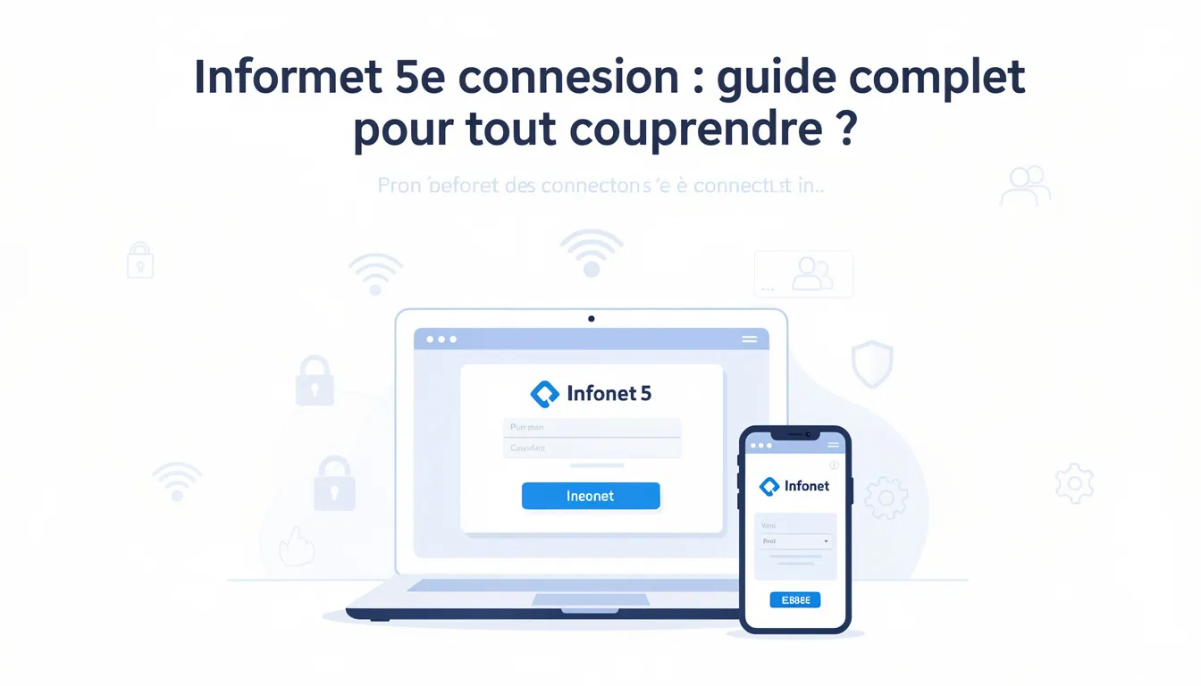 Comment se connecter à Infonet 5 ?