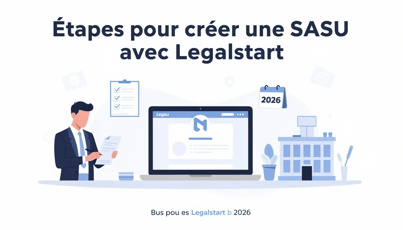 Étapes pour créer une SASU avec Legalstart