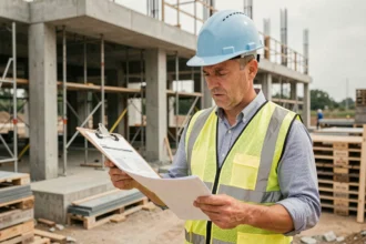 Ingénieur BTP sur chantier consultant des documents de marché public liés aux indices BT47 et à la révision des prix des matériaux