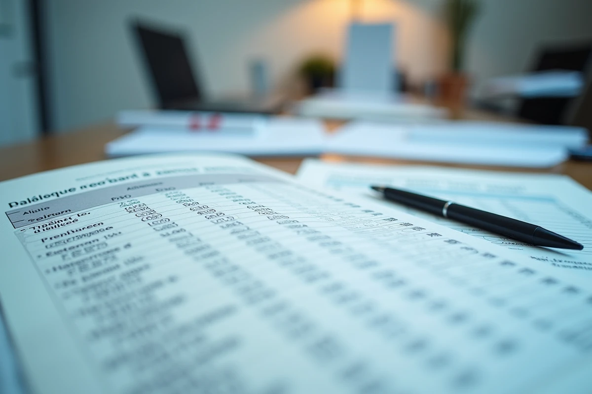 Registre administratif officiel des ERP ouvert sur un bureau avec annotations manuscrites