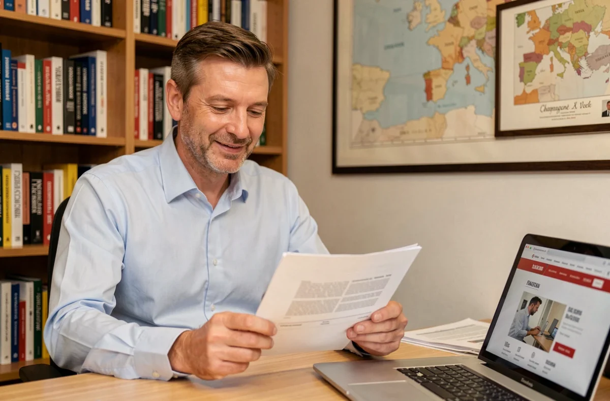 Entrepreneur web de Vaisonet examinant une proposition commerciale pour un projet de site e-commerce